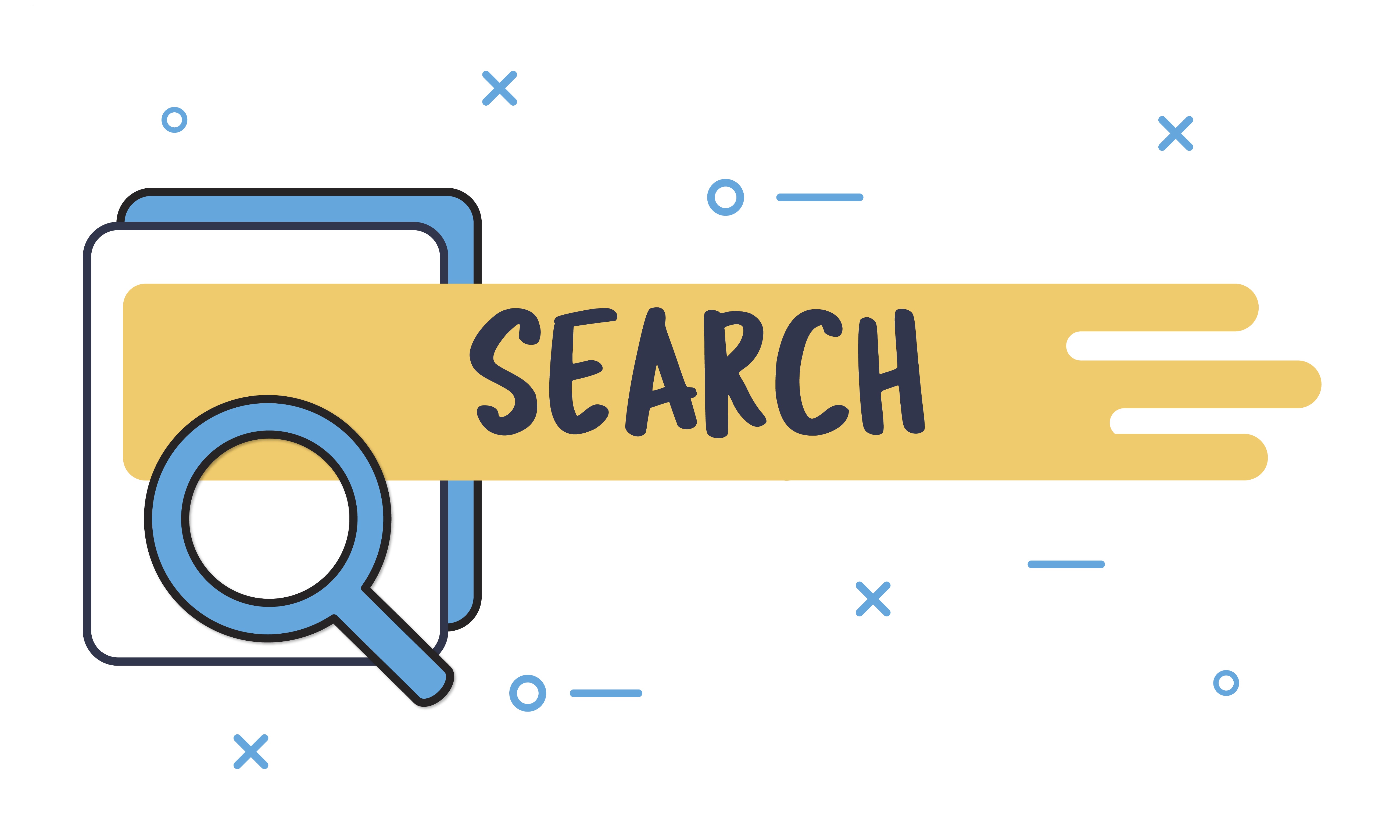 Clip art image of searching