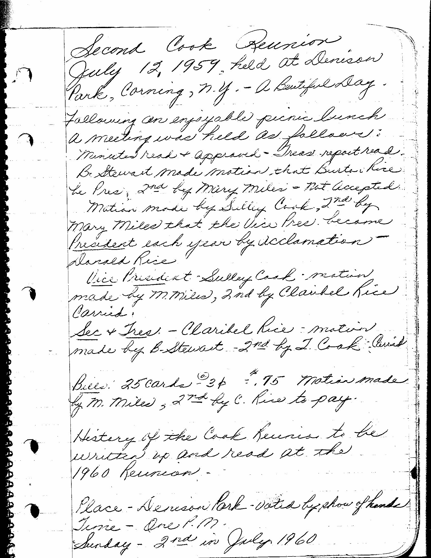 images of original,
                handwritten minutes